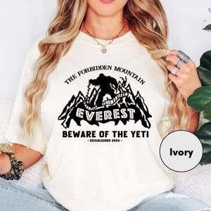 Comfort Colors Retro Disney Expedition Everest Yeti T-Shirt, Legend Of The Forbidden Mountain Matching Tee, WDW Disneyland Family image 2