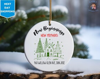 New Beginnings Gift Keepsake, New Beginnings 2025, Christmas Ornament , Gift For New Home, New Life, New Start Gift