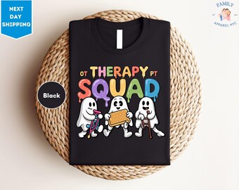 Occupational Therapy Spooky Squad Halloween Shirt, Ghost OT Squad Shirt, Occupational Therapist Halloween Costume