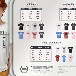 The image is a collage of various images, including a young girl with red hair, a white shirt, and a selection of t-shirts and a baby ribbed body suit. The collage contains multiple images of different sizes and styles of clothing and accessories, including t-shirts, a baby ribbed body suit, and a young girl with red hair. The image does not contain any text that can be described in fewer than 500 characters.