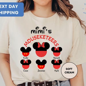 Mimi&#39;s Mouseketeers Shirt, Grandma mouse shirt, Disney Family shirt, Disney Grandma shirt, Custom Disneyworld Shirt