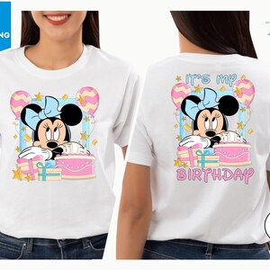 Disney Minnie Birthday Shirt, Its My Birthday Girl Shirt, Disneyland Birthday Party Tee, Birthday Squad Tee, Family Tee