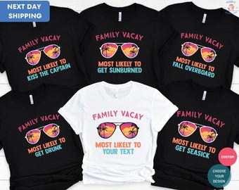 Funny Summer T-shirts, Most Likely To Summer Shirt, Family Matching Shirt, Family Vacay Tee, Cruise 2023, Adventure Tee