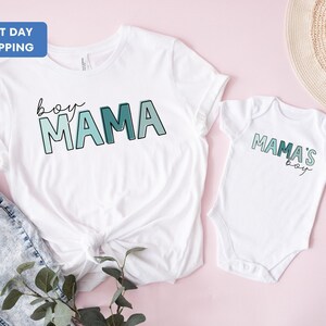 Boy Matching Shirt, Mama Matching Shirt, Mothers Day Matching Gift, Mommy and Me Outfit, New Mom Shirt, Mama and Boy Shirt