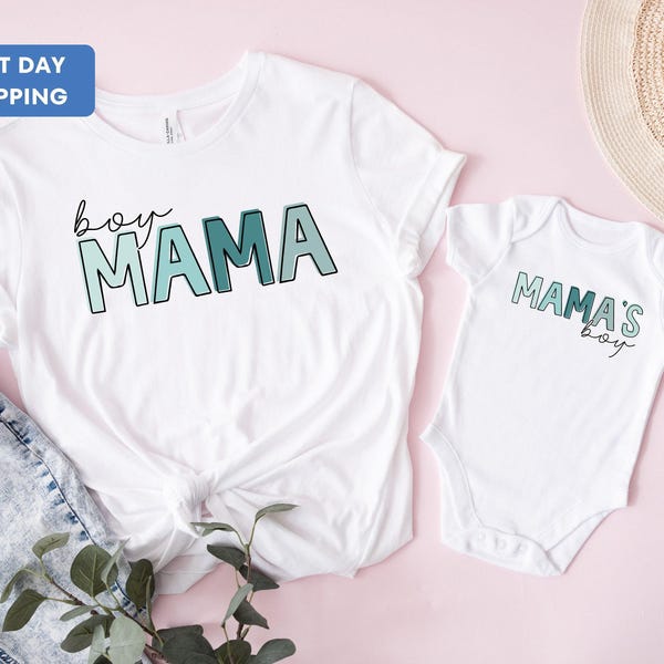 Camisa a juego para niño, camisa a juego para mamá, regalo a juego para el Día de la Madre, atuendo para mamá y yo, camisa para mamá primeriza, camisa para mamá y niño