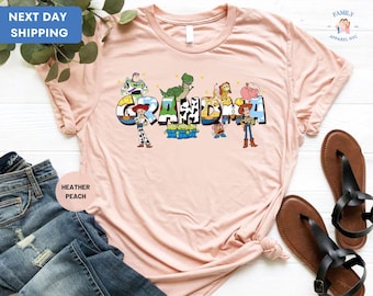 Camiseta de abuela de Toy Story, camiseta de abuela de dibujos animados, camiseta retro de abuela de Toy Story, camiseta de abuela mágica, regalo para abuela