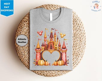 Disney Castle Pumpkin Shirt, Magic Kingdom Fall Season Trip Shirt, Disney Thanksgiving T-shirt, Disneyland Autumn