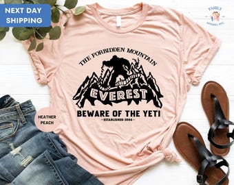 Retro Disney Expedition Everest Yeti T-Shirt, Legend Of The Forbidden Mountain Matching Tee, WDW Disneyland Family