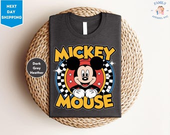 Retro Mickey Mouse Shirt, Disney Mickey 1928 T-Shirt, Retro Mickey Shirt, Disney Trip Shirt, Checkered Mickey Shirt