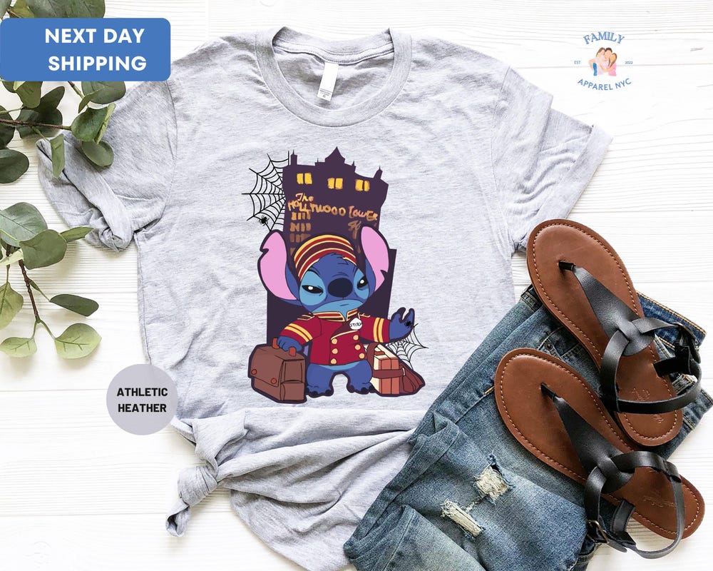 Stitch Balloons Halloween Stitch Shirt, Disney Halloween Shirt, Funny Stitch Tee, Disney T-Shirt, Halloween Party Tee, Halloween Gift Horror Characters Men Women Realtorgift
