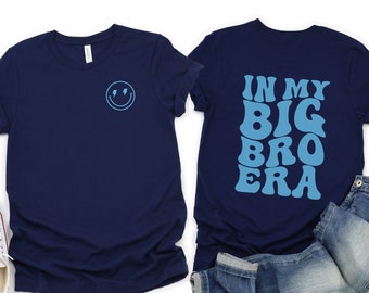 In My Big Bro Era Shirt, Big Brother Toddler T-Shirt, Baby Announcement Tee, Kids Big Bro Shirt, Big Brother Gifts, Retro Toddler Crewneck