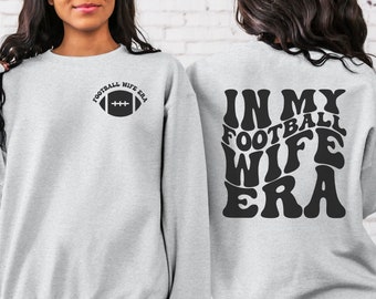In My Football Wife Era Sweatshirt, Football Wife Sweater, Engagement Gift, Retro Game Day Shirt, Dibs on the Coach, Coach Wife Crewneck