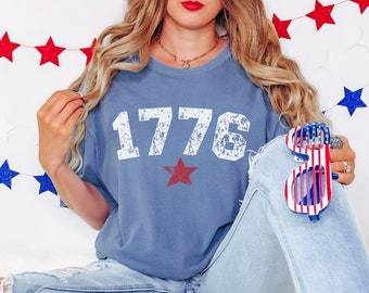 1776 Shirt, Comfort Colors®, USA Shirt, Fourth of July Shirt, America 1776, 1776 T Shirt, Patriotic Shirt, Est 1776 Shirt, Independence Day