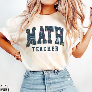 Math Teacher Comfort Colors® Shirt, High School Math Teacher T-Shirt, New Algebra Teacher Tee, Mathematics Instructor Appreciation Gift