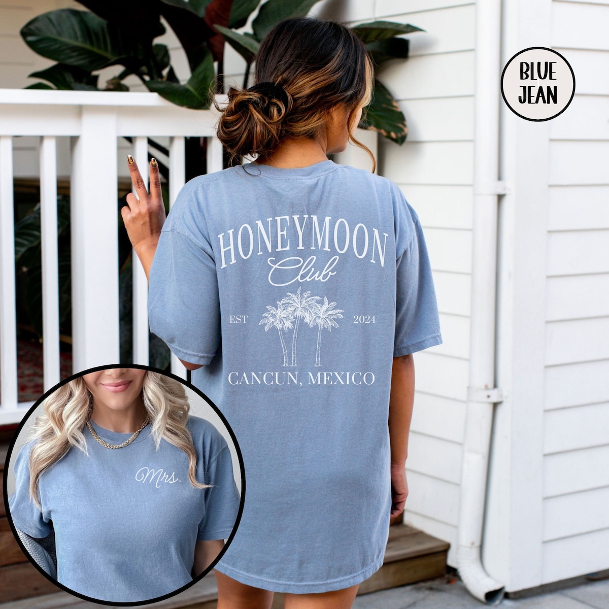CUSTOM Honeymoon Mr and Mrs Shirts, Personalized Just Married T-shirt, Couples Matching Comfort Colors® Tee, His and Hers Newlywed Gift - Etsy
