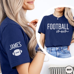 Football Mom Shrt Of Two Boys Personalzed Comfort Colors Game Day