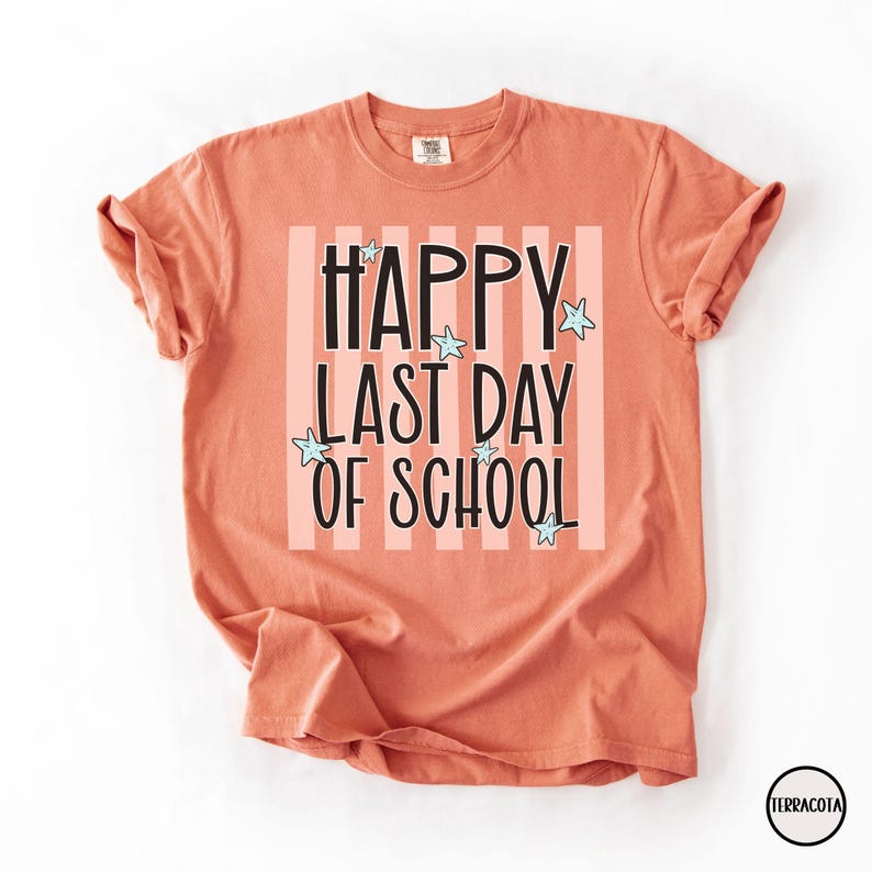 Comfort Colors® Last Day of School Shirt, End of Year Group Teacher T-Shirt, Monochrome Grade Level Tee image 9