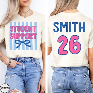 Custom Student Support Shirt, Personalized Paraprofessional T-Shirt, Special Ed Support Squad Tee
