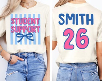 Custom Student Support Shirt, Personalized Paraprofessional T-Shirt, Special Ed Support Squad Tee