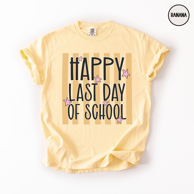 Comfort Colors® Last Day of School Shirt, End of Year Group Teacher T-Shirt, Monochrome Grade Level Tee image 5