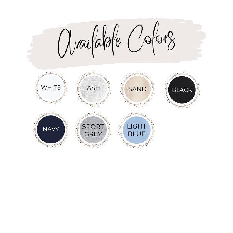 May include: Available Colors: White, Ash, Sand, Black, Navy, Sport Grey, Light Blue.  A visual guide to the color options available for a product.