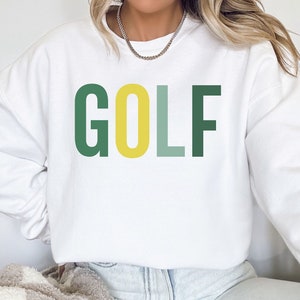 Golf Sweatshirt, Augusta Georgia Golf Sweater, Golf Lover Gift, Golfing Crewneck, Golf Gifts for Women, Cute Golfer Apparel, Golf Coach Gift