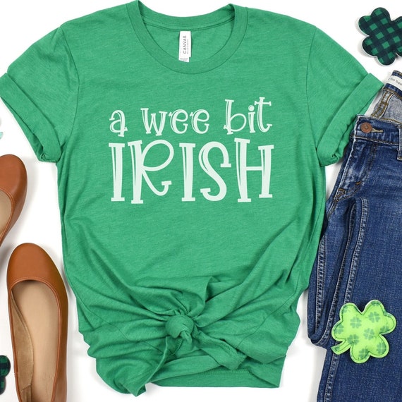 A Wee Bit Irish Shirt, Funny St. Patrick's Day T-Shirt, Irish St. Patty's Day Drinking Tee, Matching Pub Crawl Shirt, Cute Irish-Ish Tee