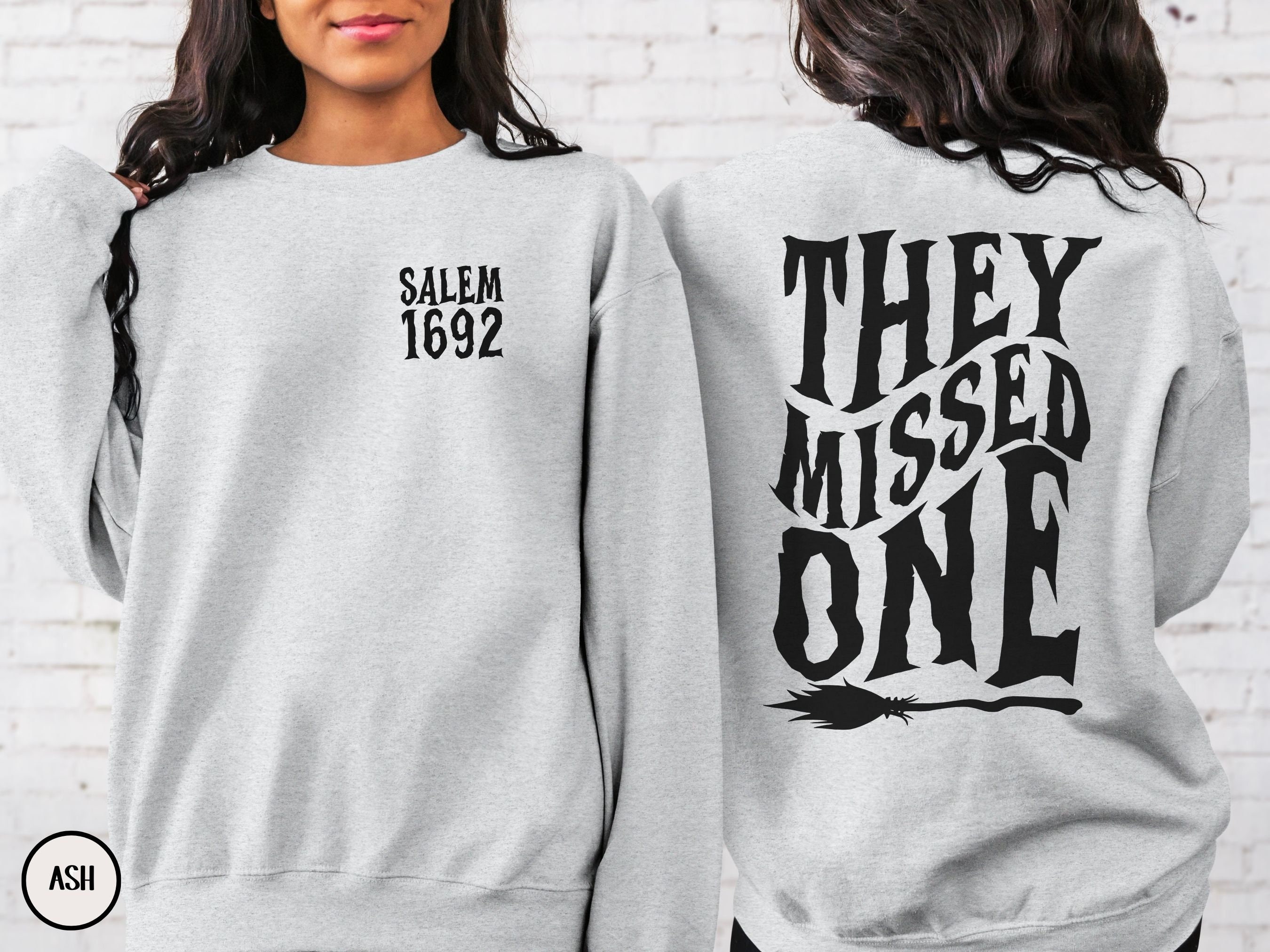 1692 They Missed One Sweatshirt, Retro Halloween Salem Witch