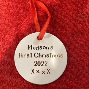 Personalised Christmas Tree Decoration