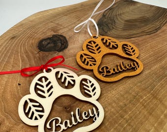 Dog Cat Personalized Advent Baubles // Christmas Tree Baubles // Baubles // 8 cm // Pendant Color // Advent // Names