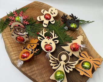 Christmas decorations // Christmas table decorations // Baubles // Chocolate balls // Pendants // Lindt