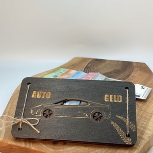 Autogeld - gepersonaliseerd contant geld cadeaubongeld