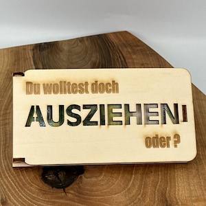 Geldgeschenkdoos met stijl Geschenkdoos “Je wilde toch verhuizen?”
