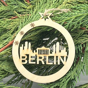 8 cm// City// Advent balls // Christmas tree balls // Balls // Gift tags // Pendants