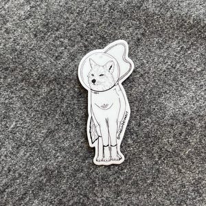 Coyote (or wolf) in a Spacesuit Sticker