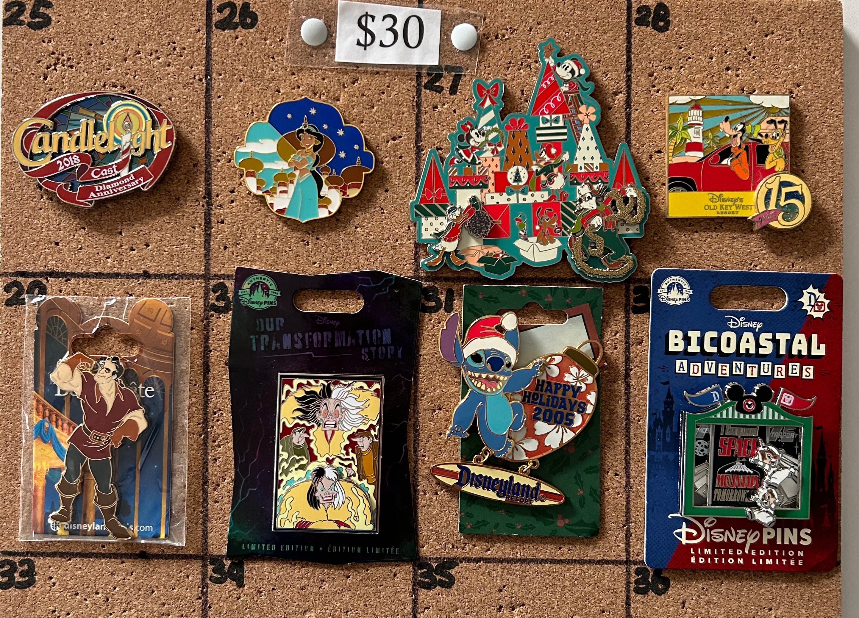 Disney Pins Villains Cauldron Minnie Mickey Cinderella Aurora Belle