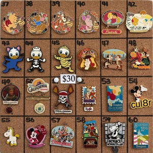 Disney Pins, marvel, castles, fab five, anger, tigger, woody, buzzlightyear, Star Wars, haunted mansion, Disneyland