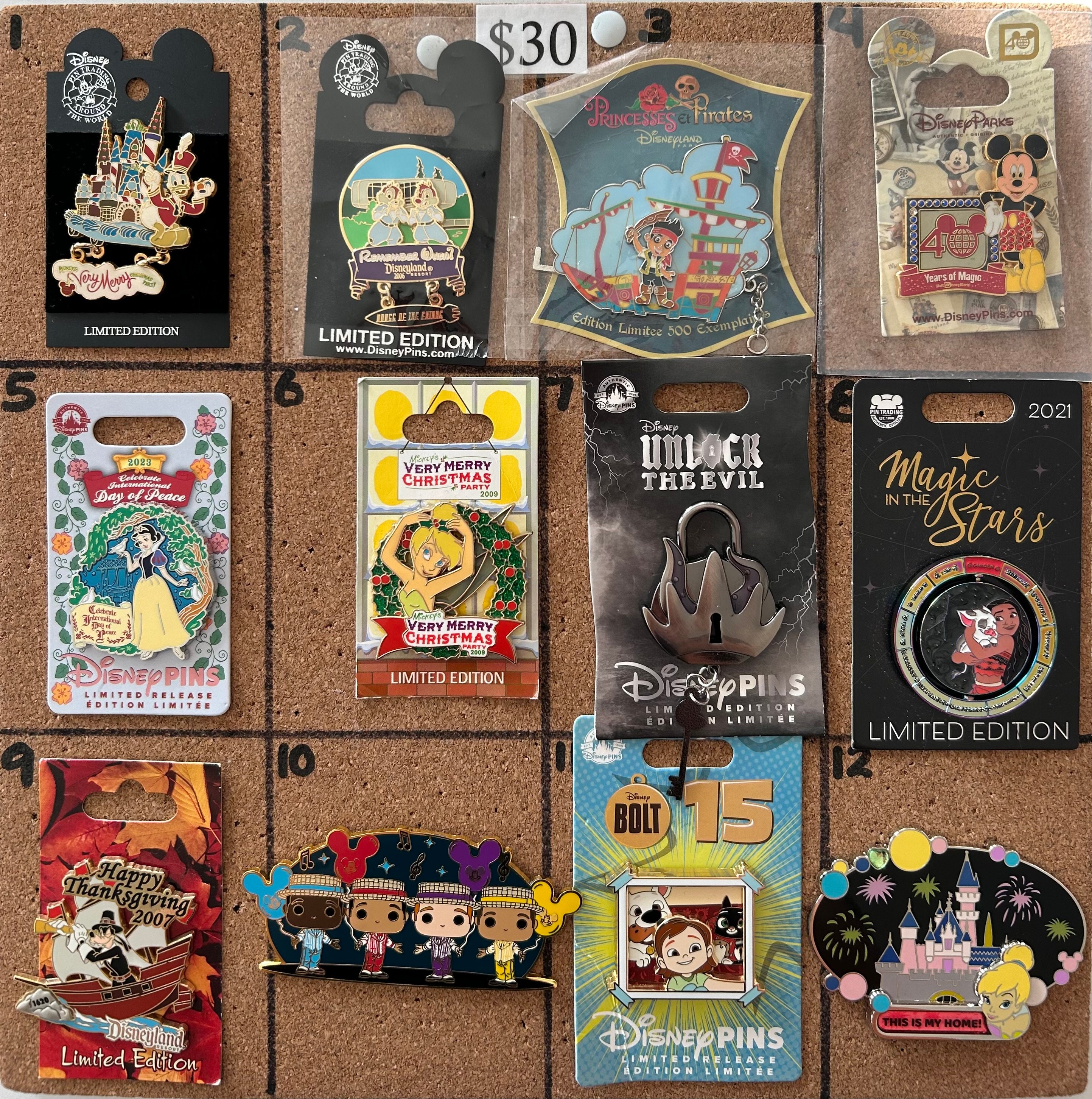 Walt Disney World Disneyland Pin Trading Lanyard Various Styles to