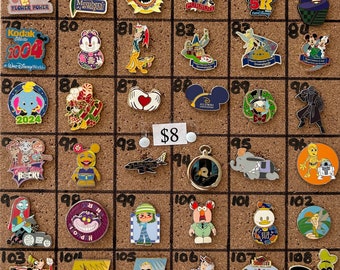 Disney Pins, Alice in wonderland, Ariel, Mickey, princesses, Minnie, Haunted Mansion, Tangled, Aurora, Snow White, Cinderella,Jack & Sally