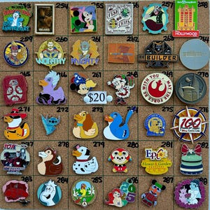 Disney Pins, Star Wars,  Epcot food and wine, Ducks 2