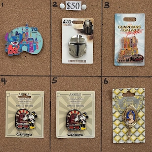 Disney Pins, Mickey Goofy Donald Pluto Train Monorail artist collection.