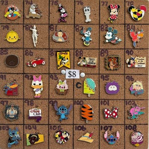 Disney Pins, Teacups, Daisy Duck, Pooh, Minnie, Elsa, Nesting Doll, Pascal, Tinkerbell, Tigger, Bolt, Mulan, Hidden Mickeys, Toy Story