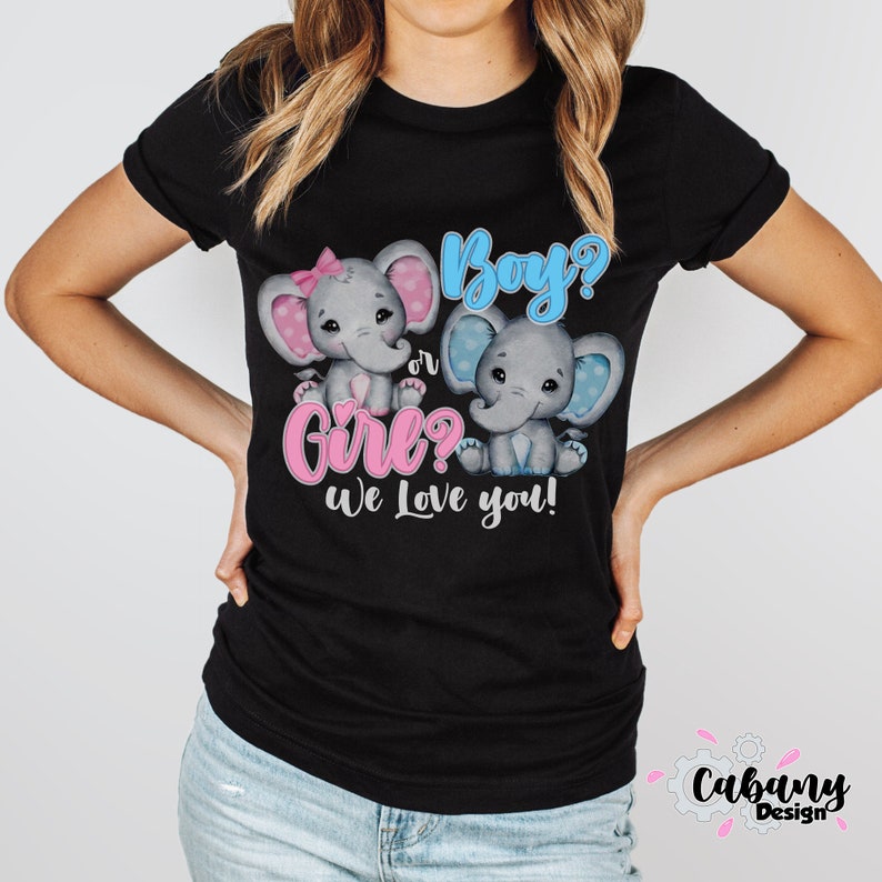 Gender Reveal Party Shirts Boy or Girl We Love You Baby - Etsy