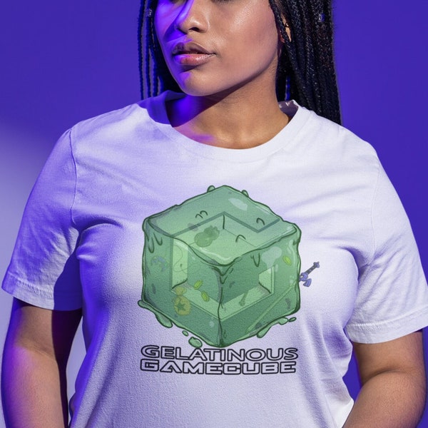 Dungeon Gelatin Gelatinous Cube, Фтболкаксго спка узеисекс, nggunakake, Parodi Gamecube, D & D
