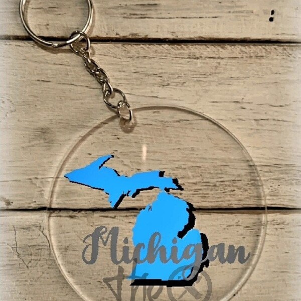 Michigan Keychain Etsy