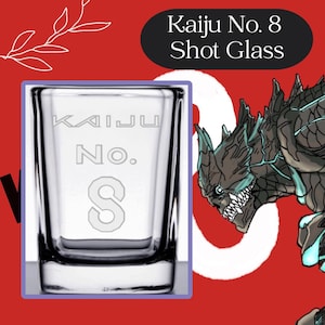 Laser Engraved Kaiju Shot Glass