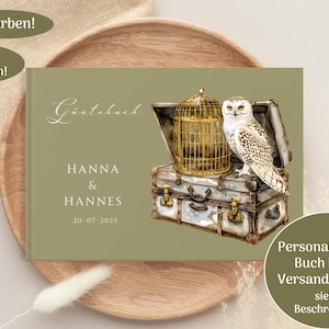 Gepersonaliseerd gastenboek voor bruiloften, met vragen