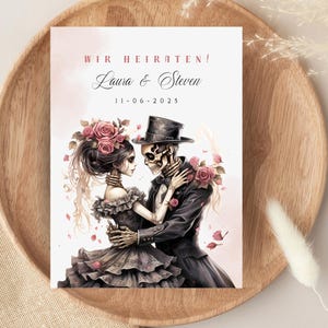 Tarjetas de invitación góticas, invitaciones de boda especiales