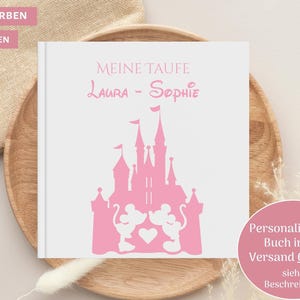 Baptism guest book, with questions, many colors, personalized