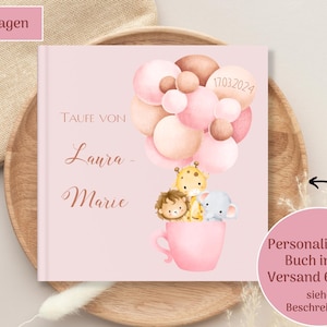 Libro del battesimo, libro degli ospiti battesimo, personalizzato individualmente